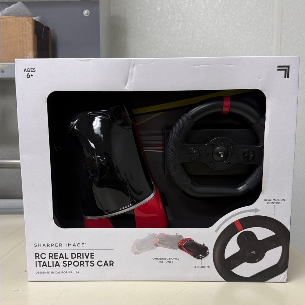 Sharper Image RC Italia Car with Black and Red Design